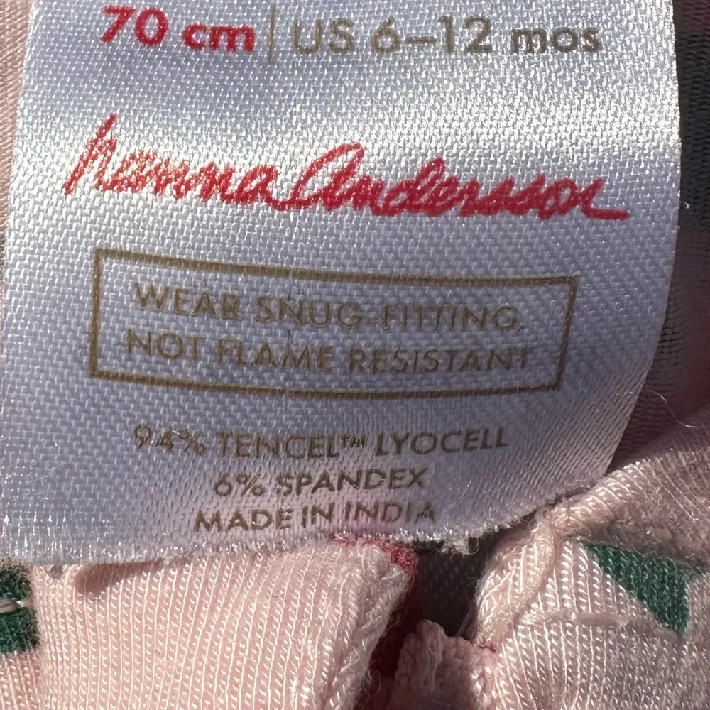 Hanna Andersson HannaSoft Holiday Stretch Sleeper Size 6–12M